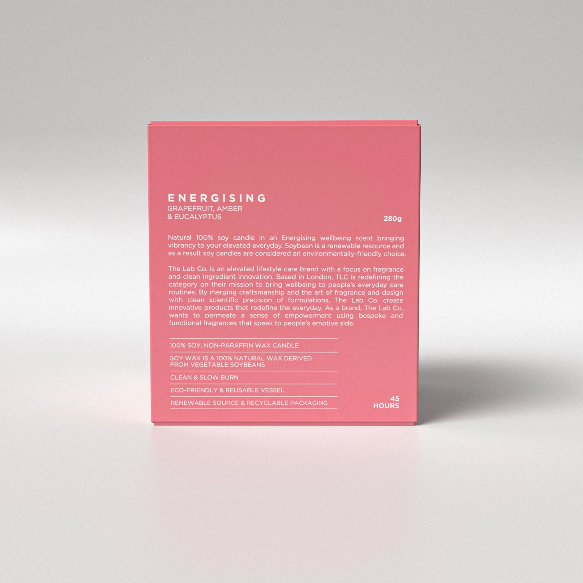 Energising 100% Soy Wax Candle 280g - Image 6